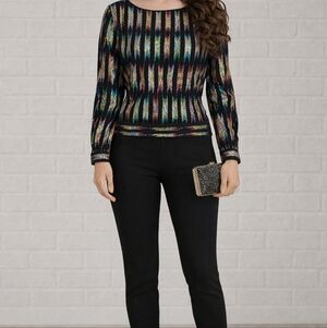 Vintage Lloyd Williams Multicolor Striped Women's Blouse